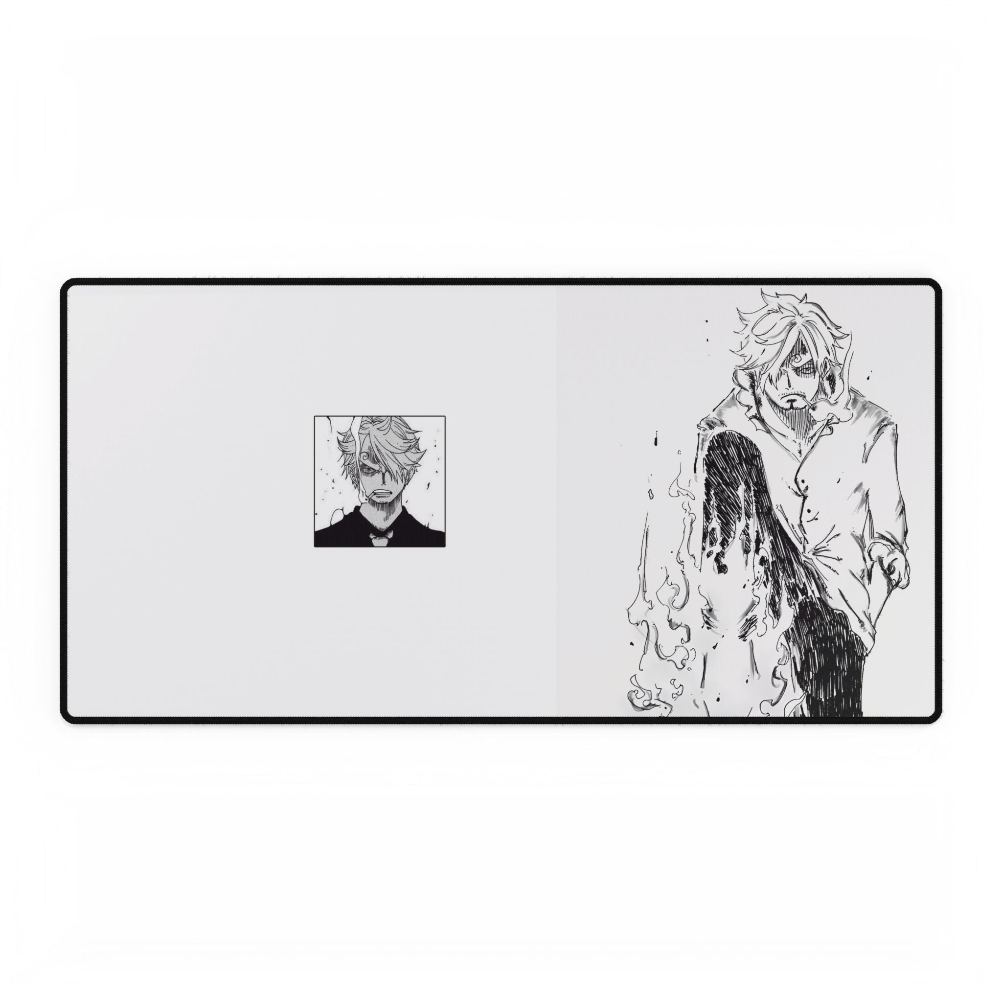 “Black Leg Sanji Flame Step Gaming Mouse Pad”