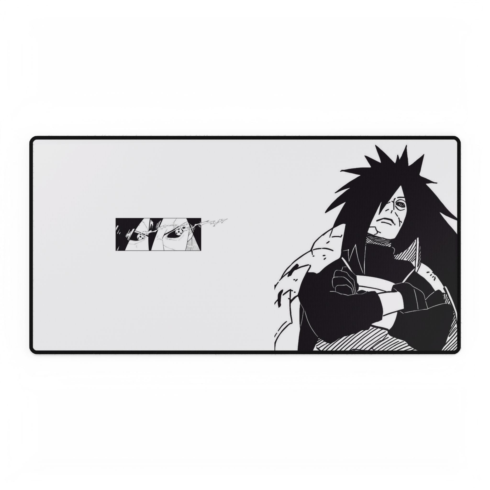 Uchiha Madara Shadow Dominion Desk Mat — Anime Gaming Mouse Pad