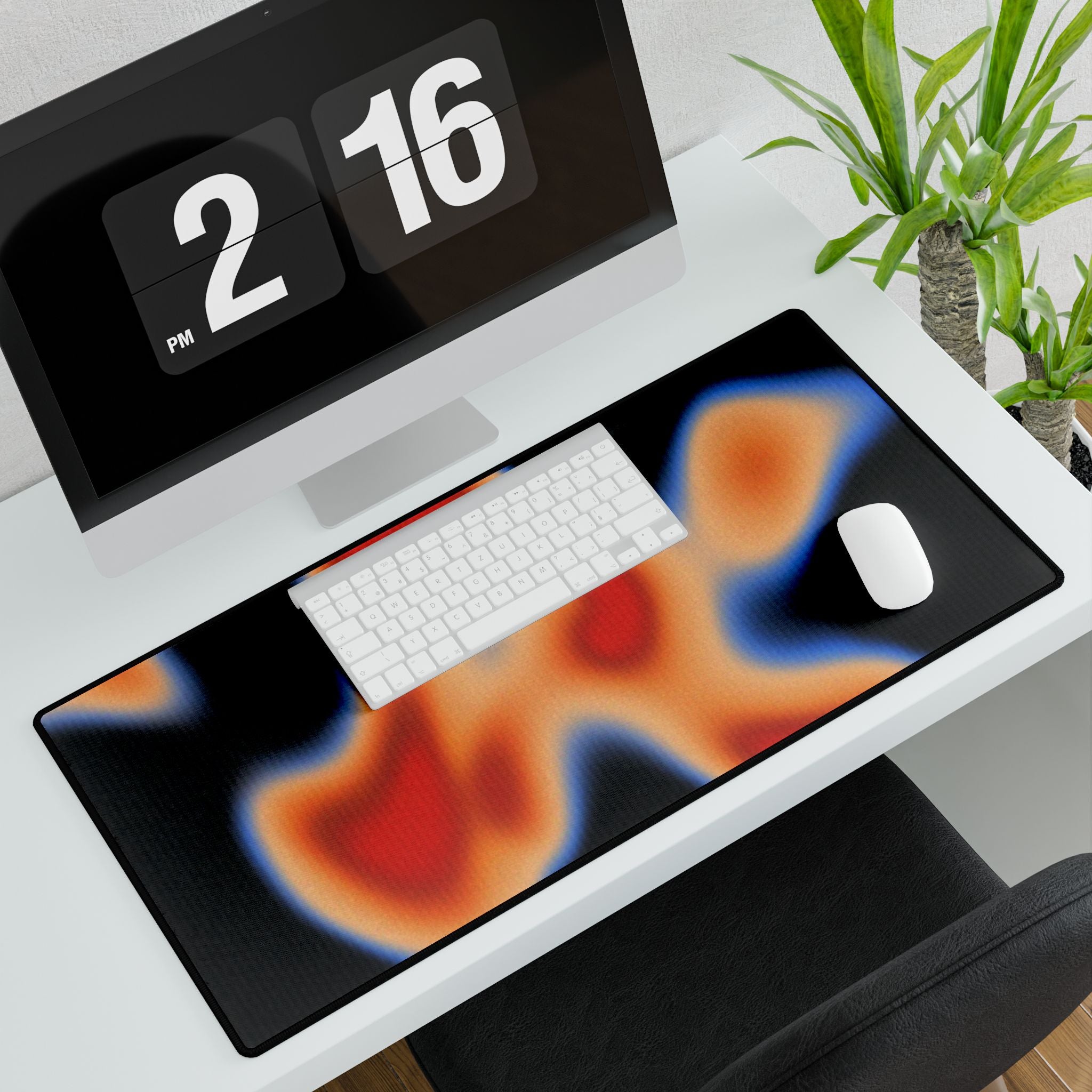Abstract Heatmap Desk Mat – Colorful Fluid Gaming & Office Mousepad