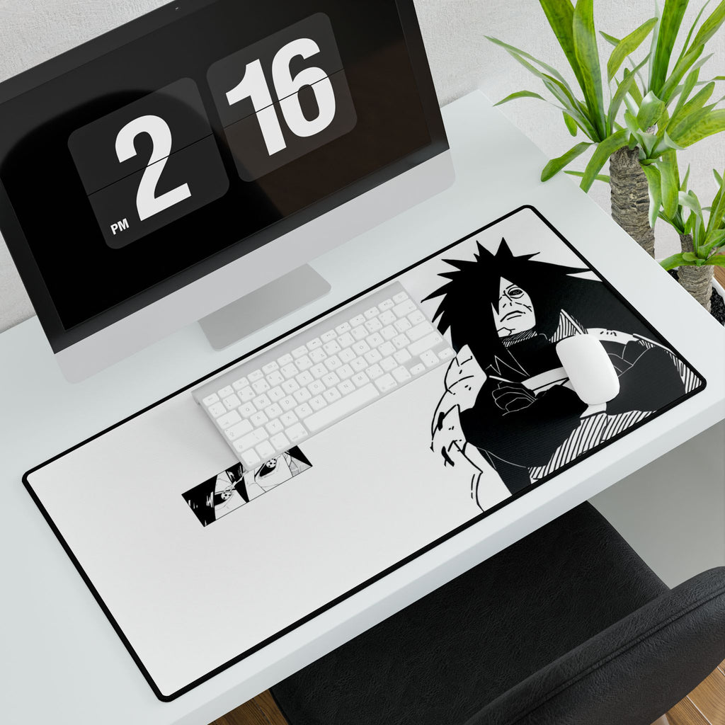 Uchiha Madara Shadow Dominion Desk Mat — Anime Gaming Mouse Pad