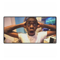 Shocked Face Gamer Desk Mat – Wide RGB Mousepad for Streaming & PC Setups