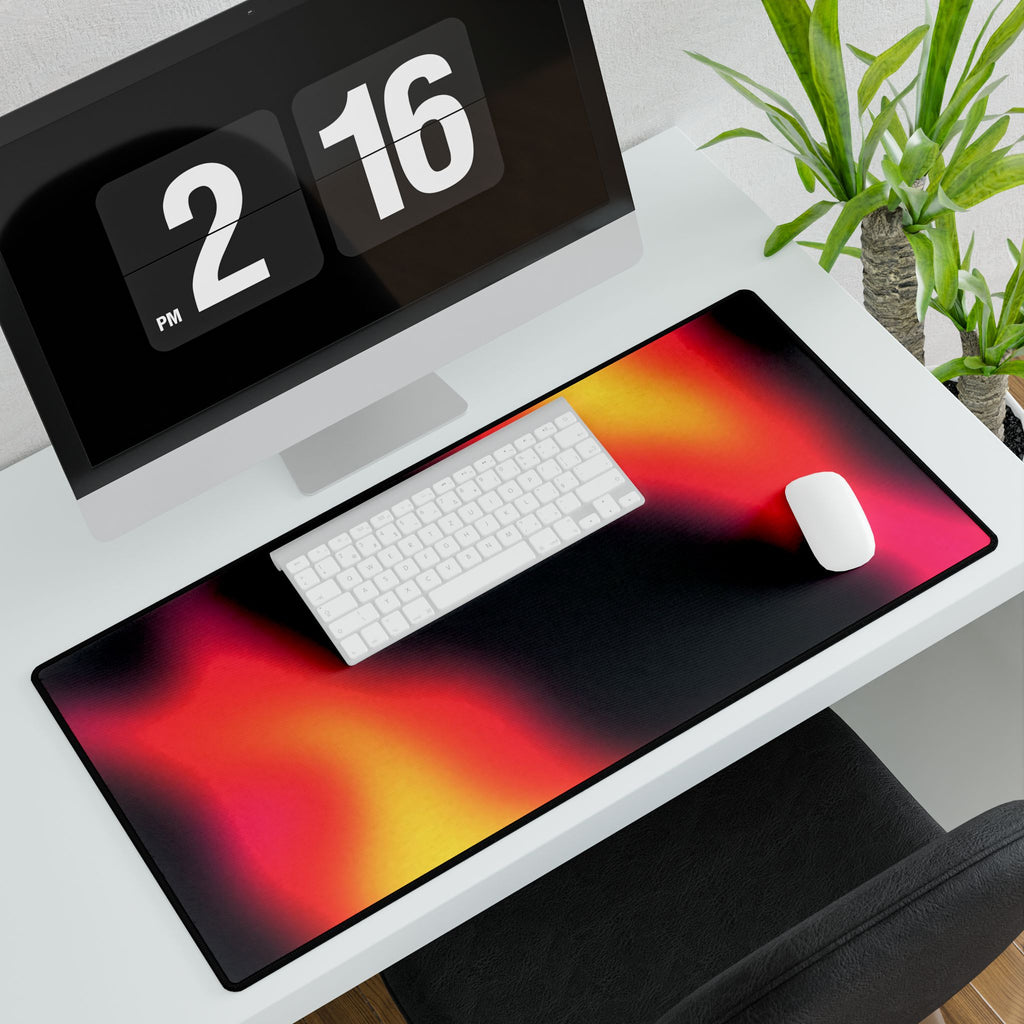 Flame Gradient Desk Mat — RGB Gaming Mouse Pad & Keyboard Desk Pad