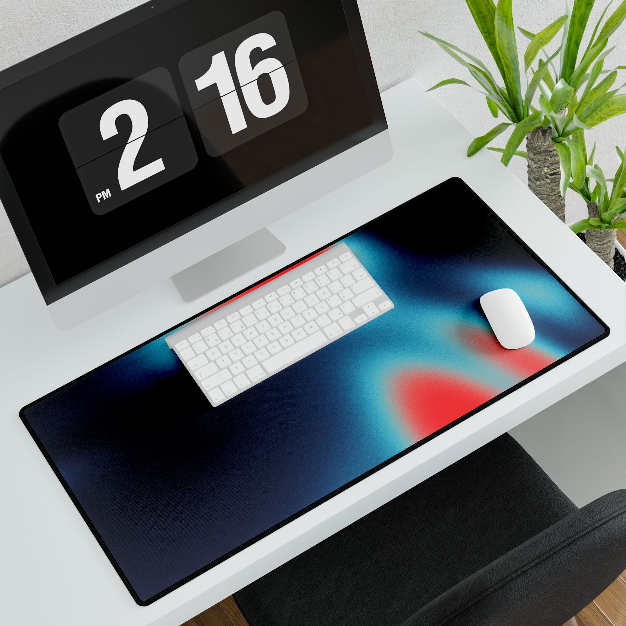 Ambient Nebula Desk Mat — Large RGB Blur Gaming Mousepad