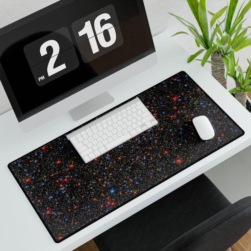 Galaxy Starfield Desk Mat — Cosmic RGB Gaming & Office Mouse Pad