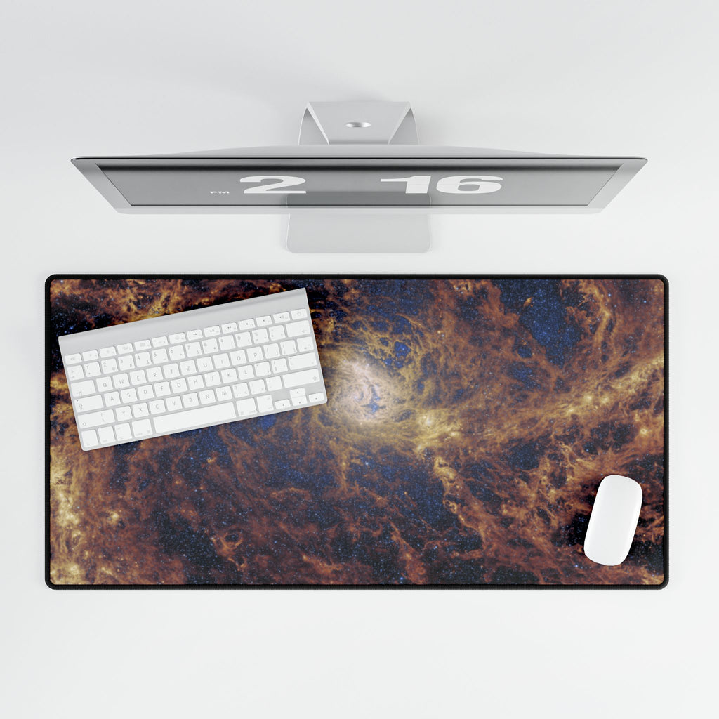 Galactic Nebula Desk Mat — Cosmic Space Gaming & Office Mouse Pad