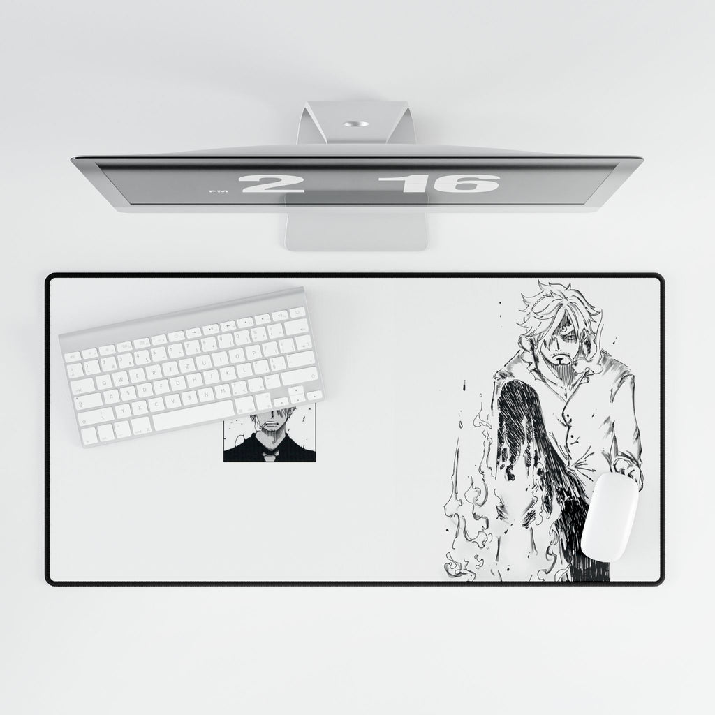 “Black Leg Sanji Flame Step Gaming Mouse Pad”