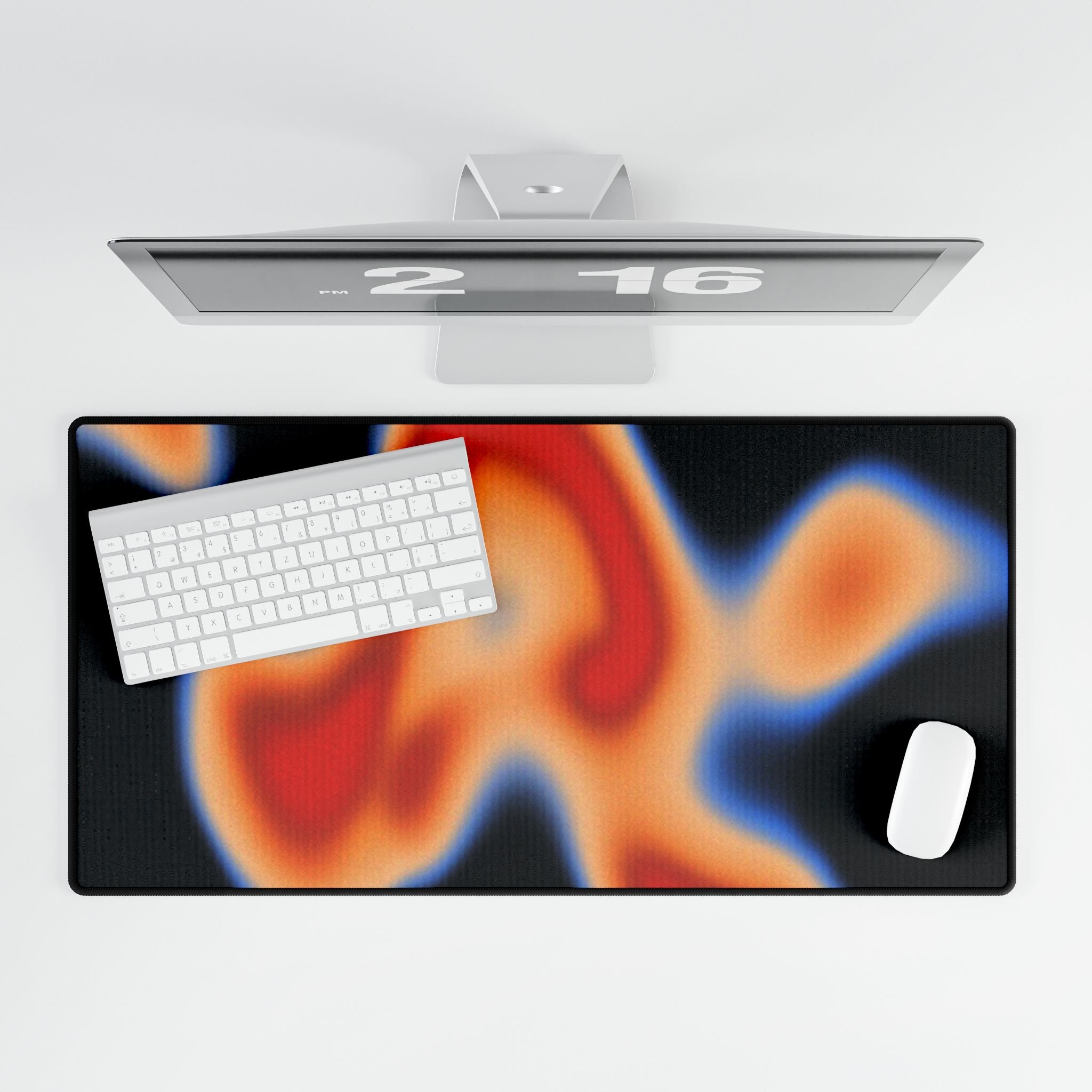 Abstract Heatmap Desk Mat – Colorful Fluid Gaming & Office Mousepad