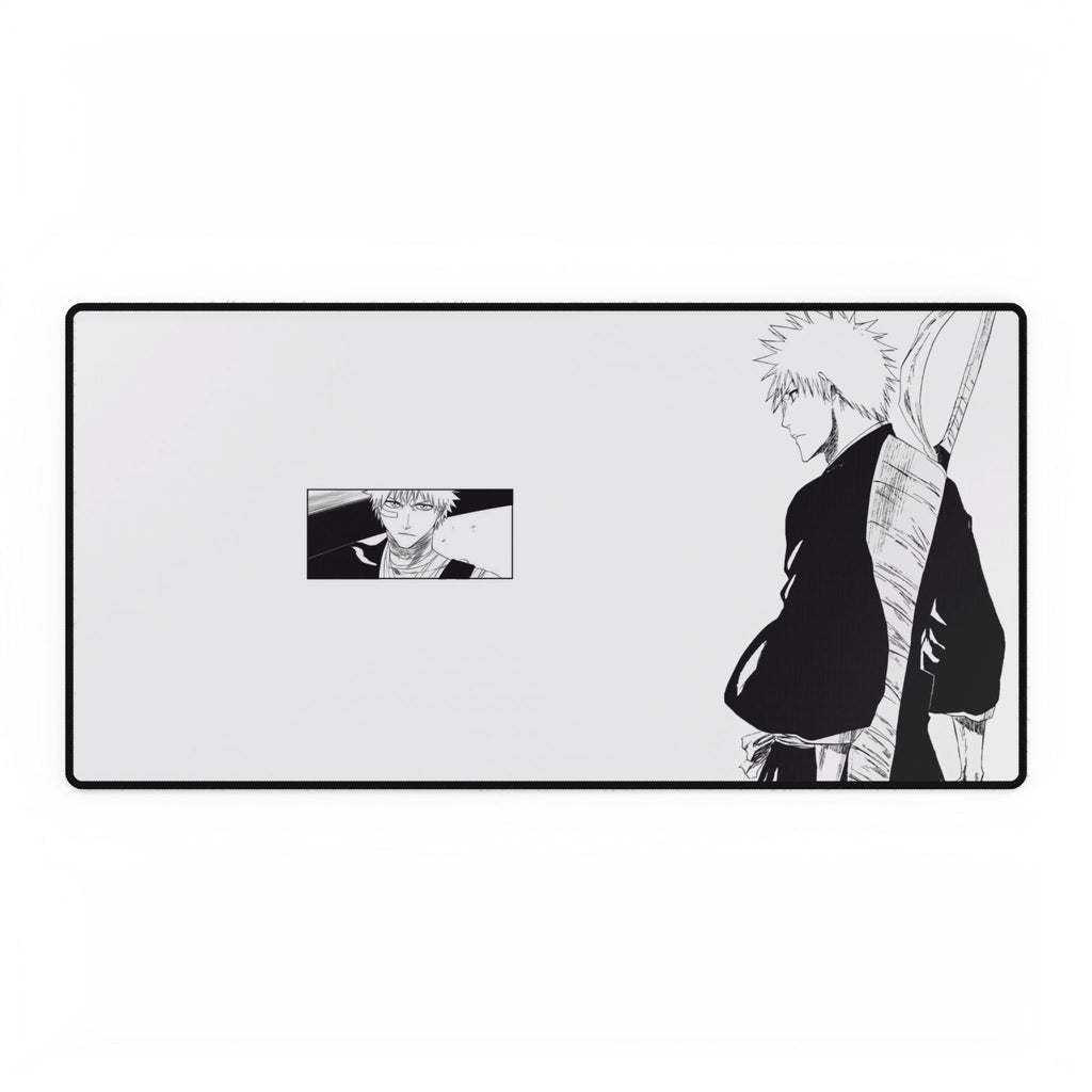 Bleach Ichigo Minimalist Anime Desk Mat — Black & White Gaming Mousepad